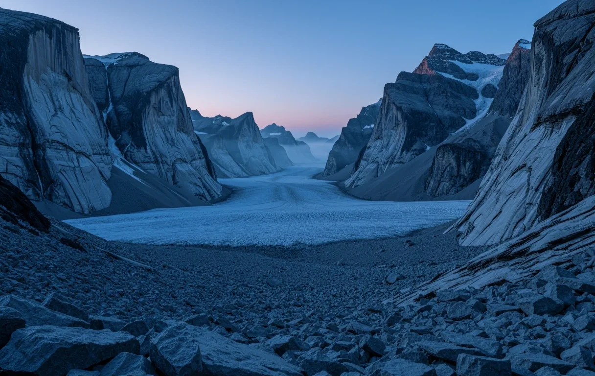 Swiss glacier valley